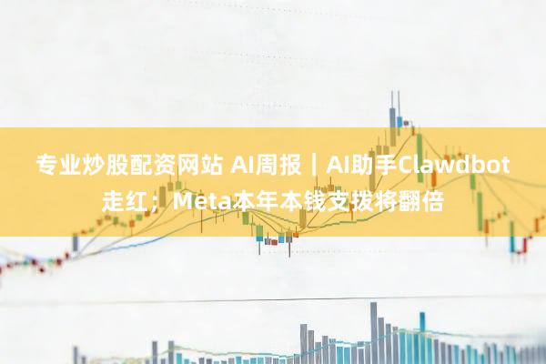 专业炒股配资网站 AI周报｜AI助手Clawdbot走红；Meta本年本钱支拨将翻倍