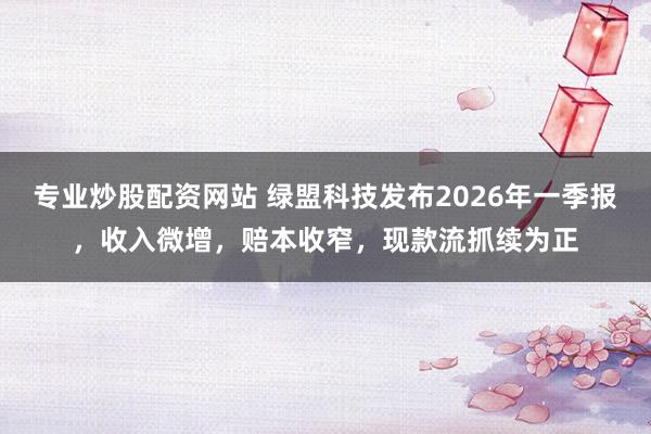 专业炒股配资网站 绿盟科技发布2026年一季报，收入微增，赔本收窄，现款流抓续为正